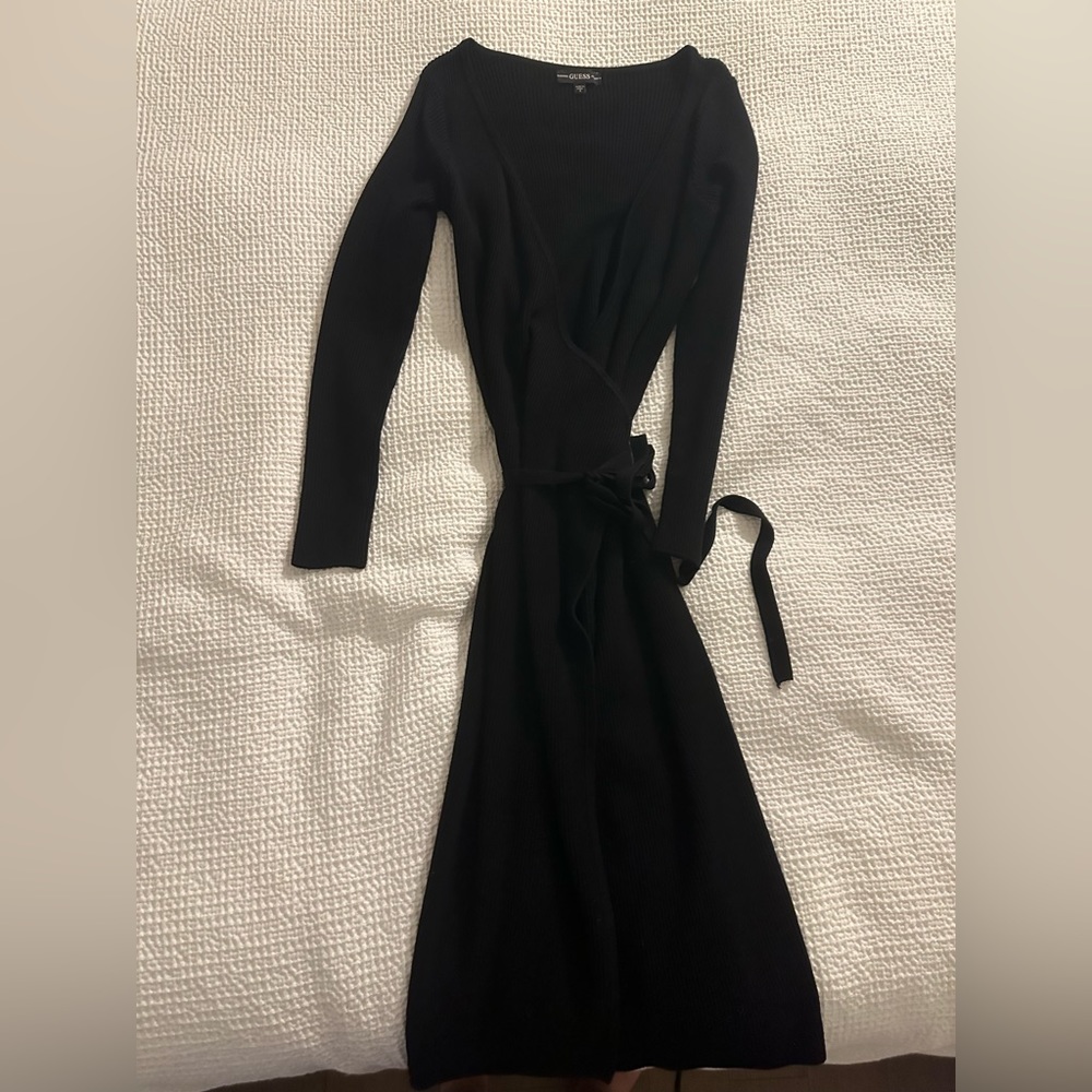 Guess wrap sweater dress